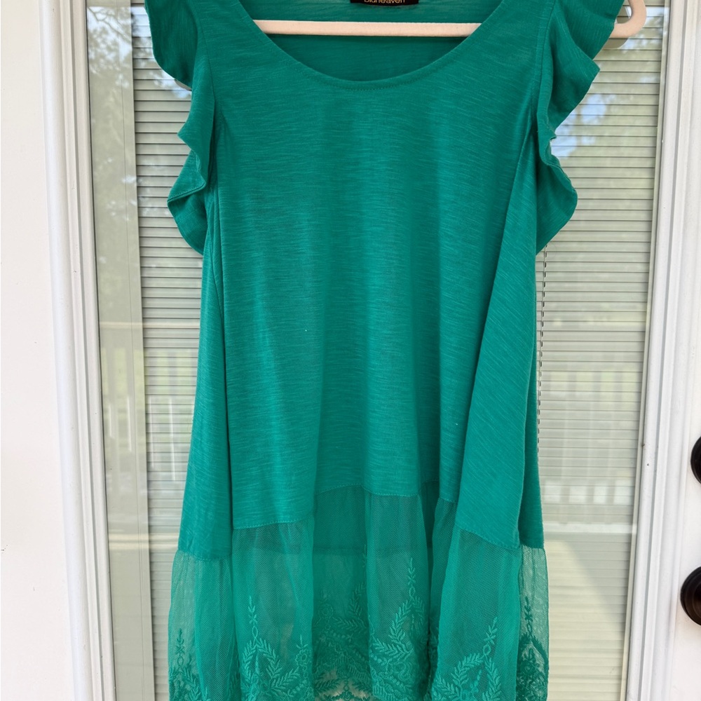 Elegant Green Women's Top